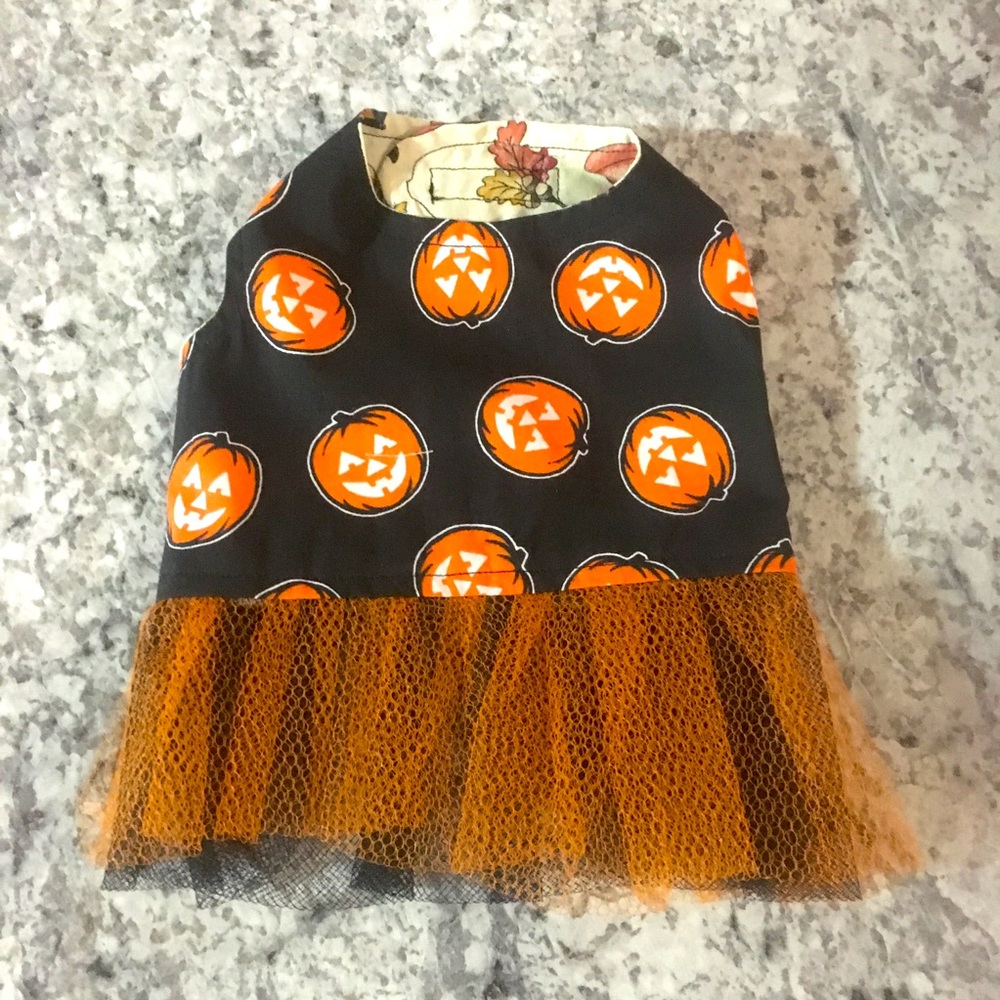 Small reversable doggie dress